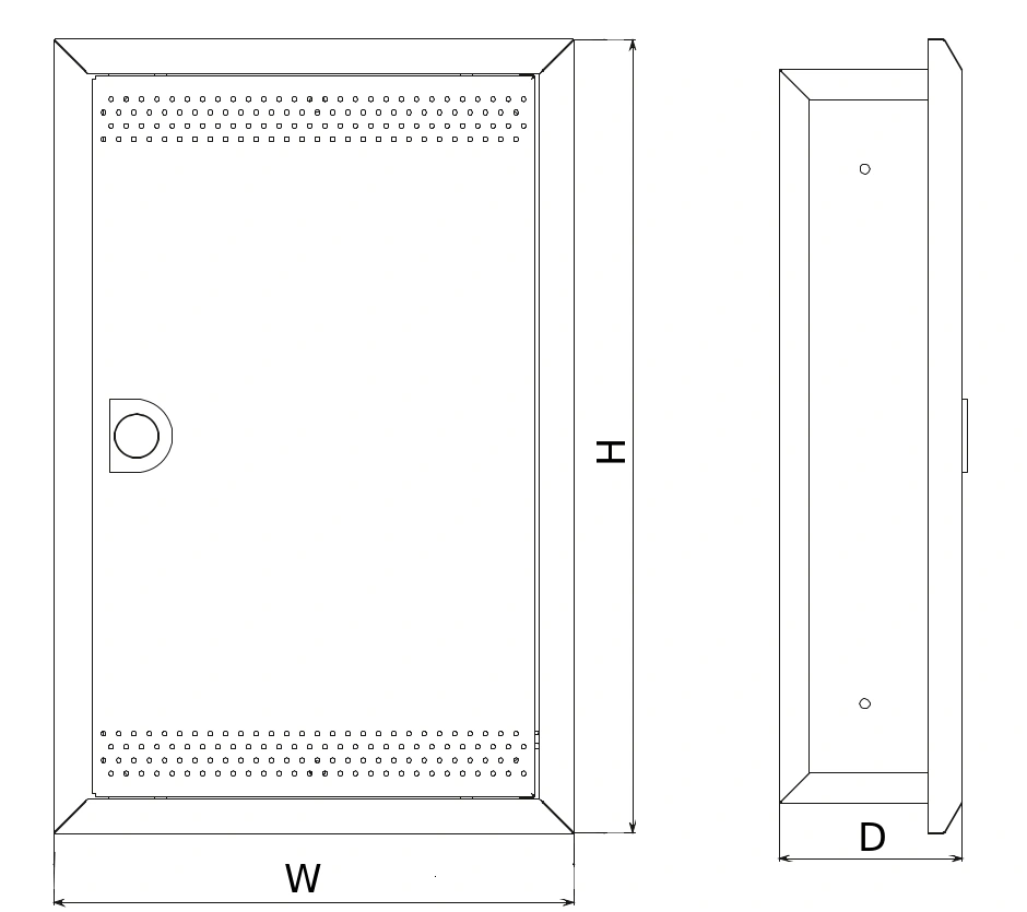Щит распределительный EKF PROxima Crosser R-1 390x340x120, IP31, слаботочный, материал – сталь, цвет – белый c-r-1