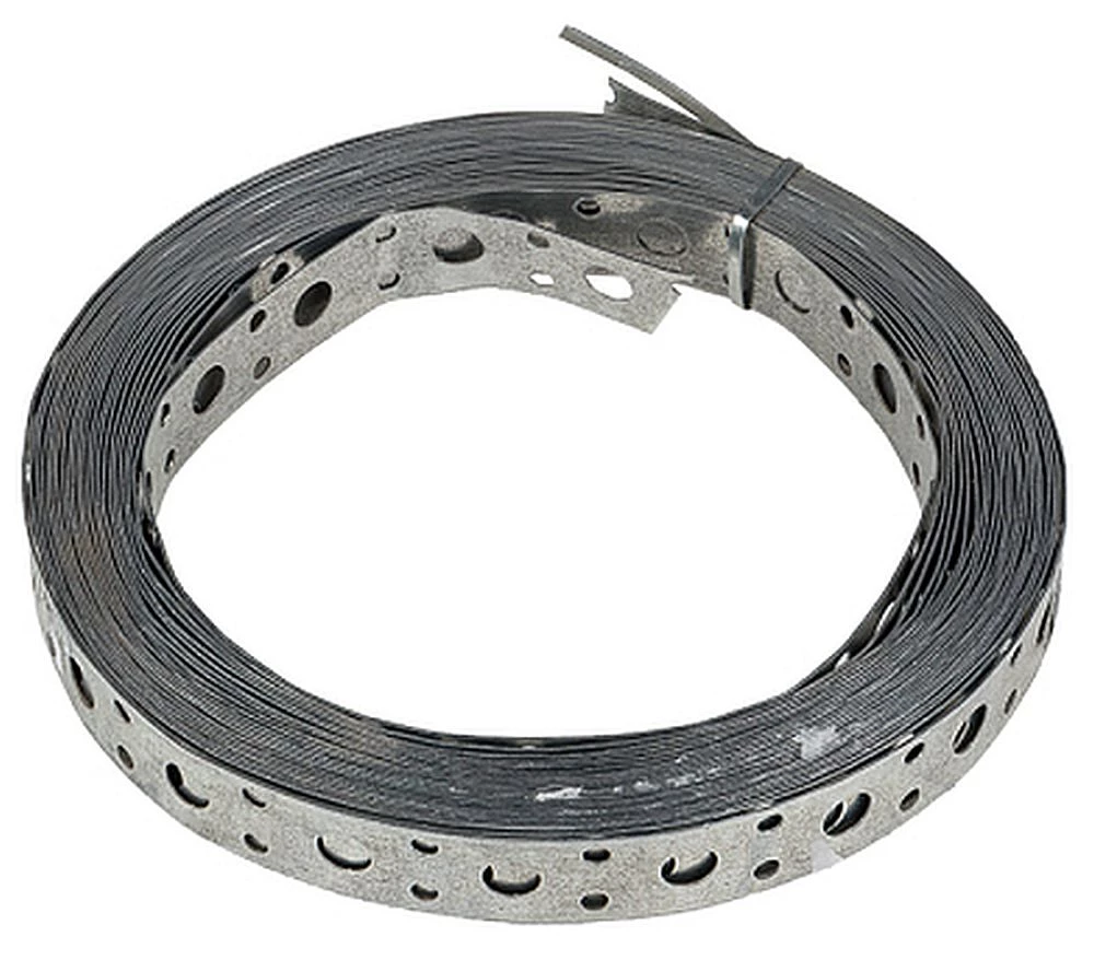 Лента перфорированная EKF монтажная прямая длина - 10 м, толщина - 0.55 мм, ширина - 20 мм, материал - сталь, покрытие - цинкованние по методу Сендзимира