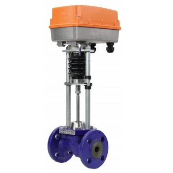 Клапан регулирующий двухходовой TRV (25ч945нж, 25ч945п) Ду100 Ру16 с электроприводом TSL-2200-25-1R-230-IP67 (с функцией реверса)