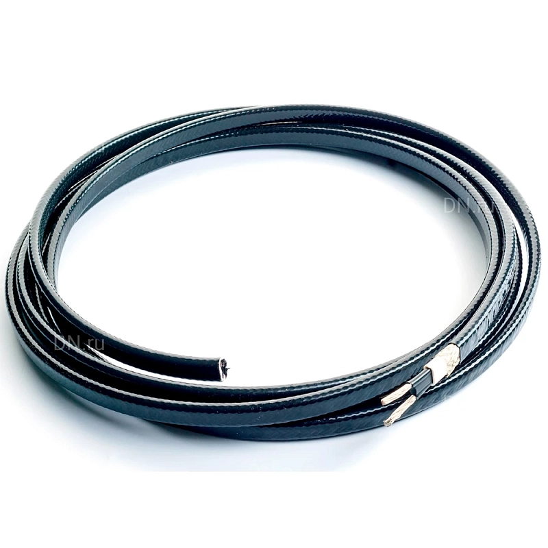 Кабель саморегулирующийся Extherm 15LXHTR2-CT нагревательный long line, 15.0х8мм, мощность - 15Вт/м, сечение - 5.26мм2, материал изоляции - фторопласт, цвет - черный, 220-240В (кратно 500м) 15LXHTR2-CT
