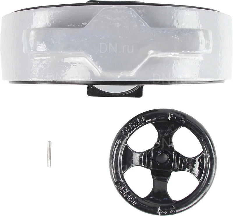 Затвор дисковый поворотный ABRA BUV-VF863D Ду250 Ру16 межфланцевый, корпус - чугун GG25, диск - нержавеющая сталь AISI 316, уплотнение - NBR, с редуктором