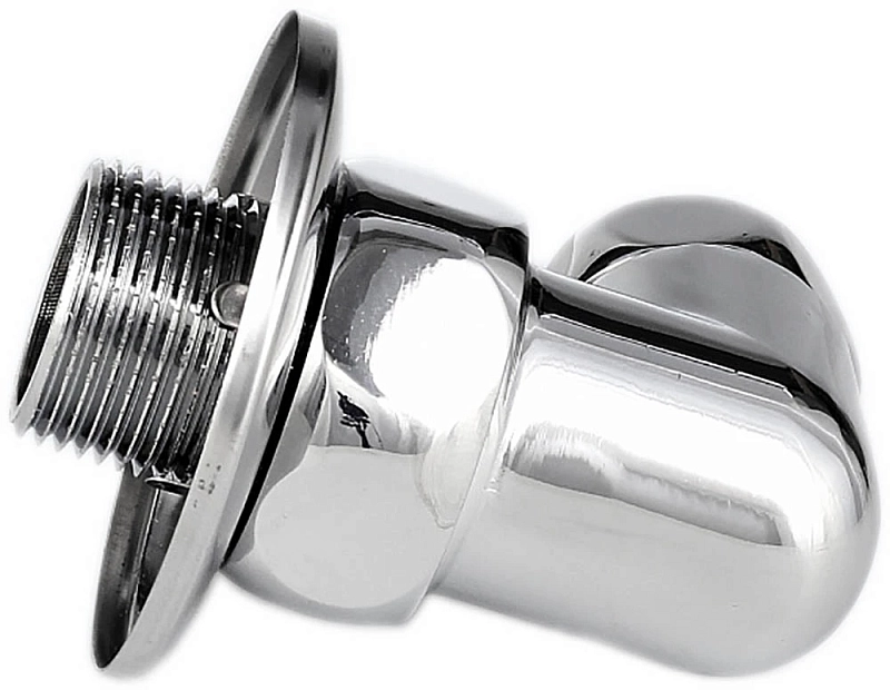 Соединитель Aquasfera 9204 3/4″ Ду20 Ру16 для полотенцесушителя корпус - латунь хромированная, угловой с отражателем