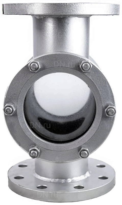 Стекло смотровое SG2-34G-F тип В ГОСТ 21836-2021 Ду125 Ру16, углеродистая сталь, фланцевое
