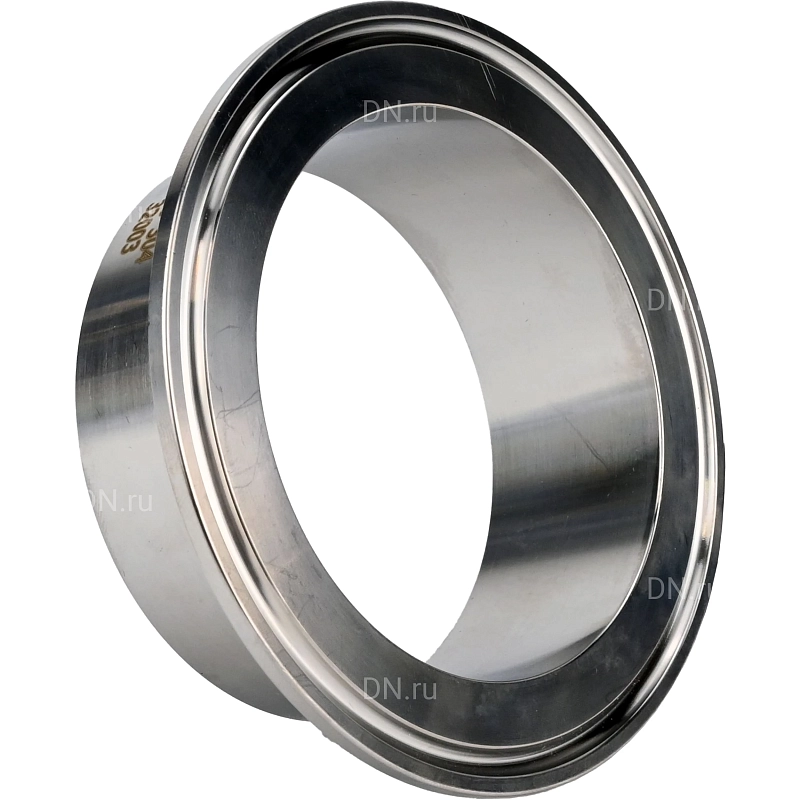 Штуцер CLAMP UC-31-W-91 Ду65 Ру10, корпус - нержавеющая сталь 304, присоединение - под приварку